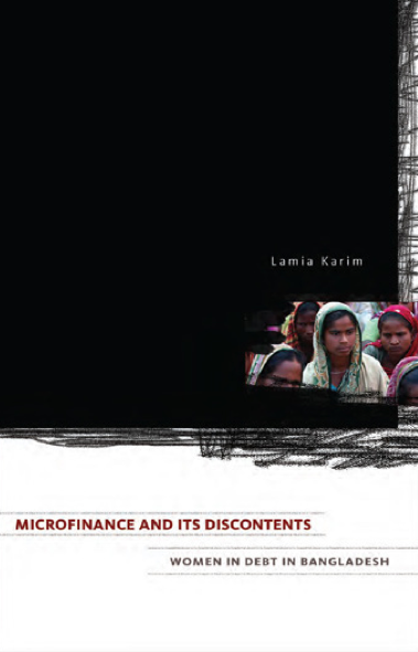 A book entitled "Microfinance and Its Discontents"