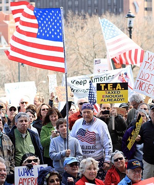 A Tea Party rally