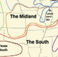 A map of the United States based on dialect