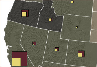 A map of the western United States