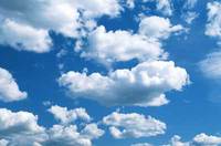 Blue sky with white clouds