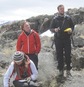 Students on a rock formation outdoors