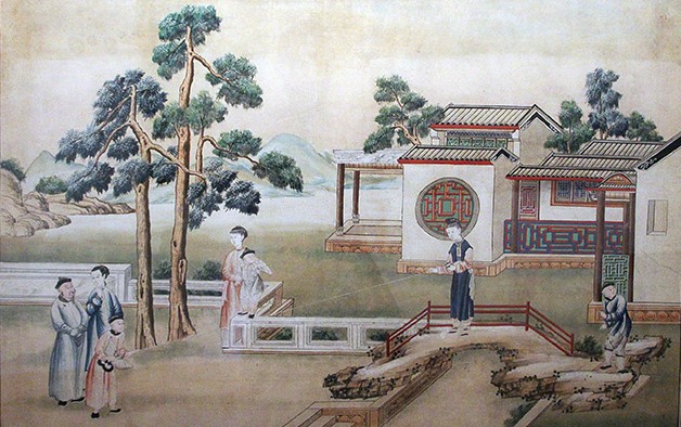 Historic Chinese lifestyle print